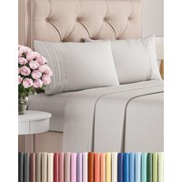 Juego De Sábanas Cgk Unlimited Cal King Size, Gris Francés, 4 Piezas