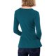 thumbnail image 3 of INSPIRE CHIC Suéter Peplum de Mujer Cuello en V Manga Larga Tejido Ajustado en la Cintura para Uso Casual y Estilo Diario M Azul Verde, 3 of 8