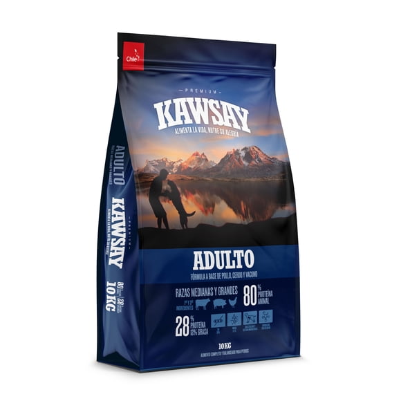 Alimento seco premium para perros adultos Kawsay 10 kg