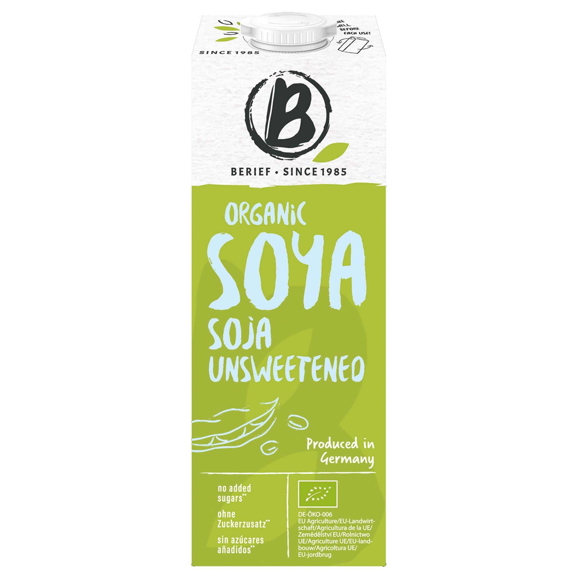 Bebida Vegetal De Soya Órganica Caja 1000 ml Berief
