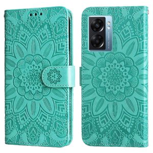 Funda Tipo Cartera Foxdock Para Oneplus Nord N300 , Diseño Girasol En Relieve, Cuero Pu, Cierre Magnético, Soporte Y Tarjetero