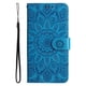 thumbnail image 2 of Funda tipo cartera FOXDOCK para Samsung Galaxy S25 FE , diseño girasol en relieve, cuero PU, cierre magnético, soporte y tarjetero, 2 of 5