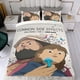 thumbnail image 4 of Efectos Secundarios Comunes Conjunto de sábanas temático, trío de piezas, cómodo y amigable con la piel, diseño único, regalo de decoración para el hogar para familiares, amigos y fans,140cm *210cm, 4 of 6