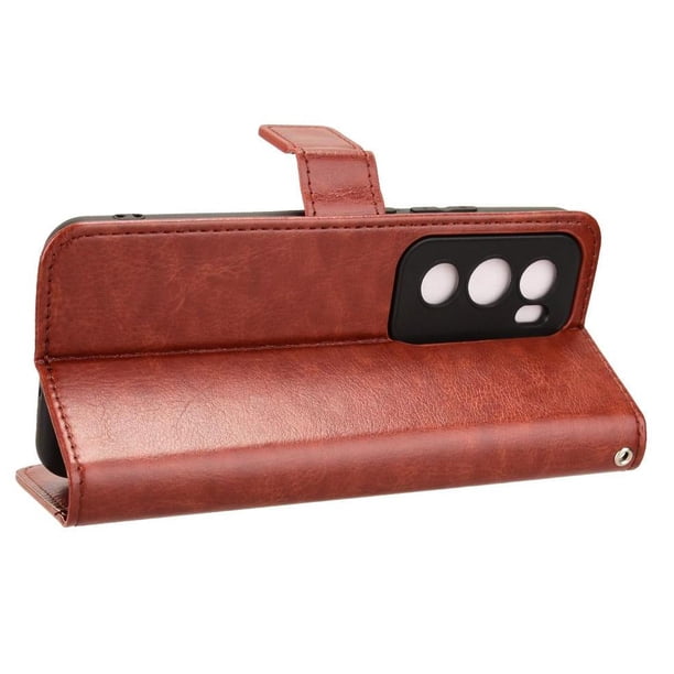 Funda tipo libro para OPPO Reno 12 5G, cartera todo‑en‑uno, funda multifuncional con tarjetero y correa de muñeca desmontable