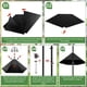 thumbnail image 4 of Poste Para Comedero De Aves Con 2 Ganchos Y Deflector Antirroedores 79 Pulgadas Negro, 4 of 7