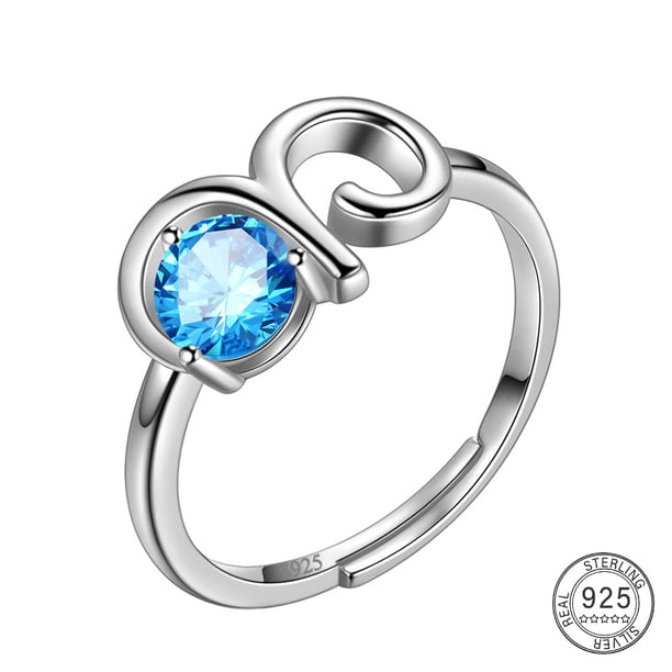 Stunning 925 Sterling Silver Constellation Ring with Zircon Adjustable Design - Perfect Gift for Women