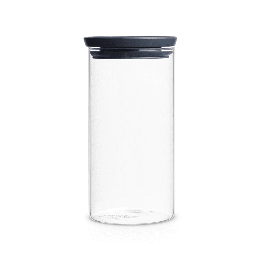 Brabantia - Contenedor De Vidrio Apilable 1,1 Lt Dark Grey