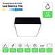 thumbnail image 2 of Foco Plafon Panel Led Cuadrado Sobrepuest Itd Deco 12w 6000k negro, 2 of 8
