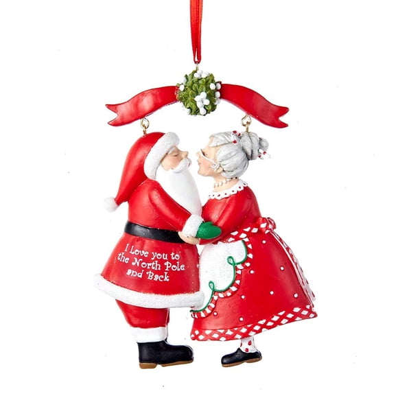 Adorno navideño con texto «I Love You to the North Pole» de Kurt S. Adler