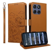 Funda Billetera Foxdock Compatible Con Motorola Edge 60 Fusion 5G, Diseño Perrito Tierno, Ranuras Para Tarjetas Y Soporte Plegable
