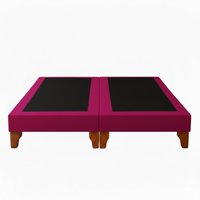 Vitelio - Bases De Camas 2 Plazas Dividida Fuscia
