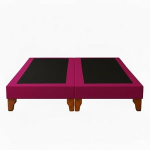 Vitelio - Bases De Camas 2 Plazas Dividida Fuscia