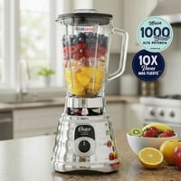 Licuadora Clásica Oster® Cromo Con Perilla Ergonómica De 3 Velocidades Blst4655