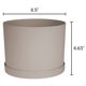 thumbnail image 2 of Maceta Bloem Mathers de 21 cm, color beige, con bandeja para platillo, 2 of 5