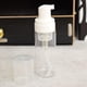 thumbnail image 2 of Botella de espuma de plástico de 2 piezas, dispensador de bomba transparente, tamaño mini de viaje, jabón espumoso para lavado facial, 1.7 oz, ¡sin fugas!, 2 of 7