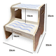 thumbnail image 3 of Taburete Alzador De Madera Piso Para Niños 2 Escalones, 3 of 5