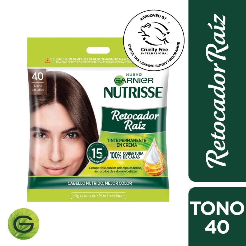 Retocador Raíz Tono 40 Sachet Castaño 1 un Nutrisse