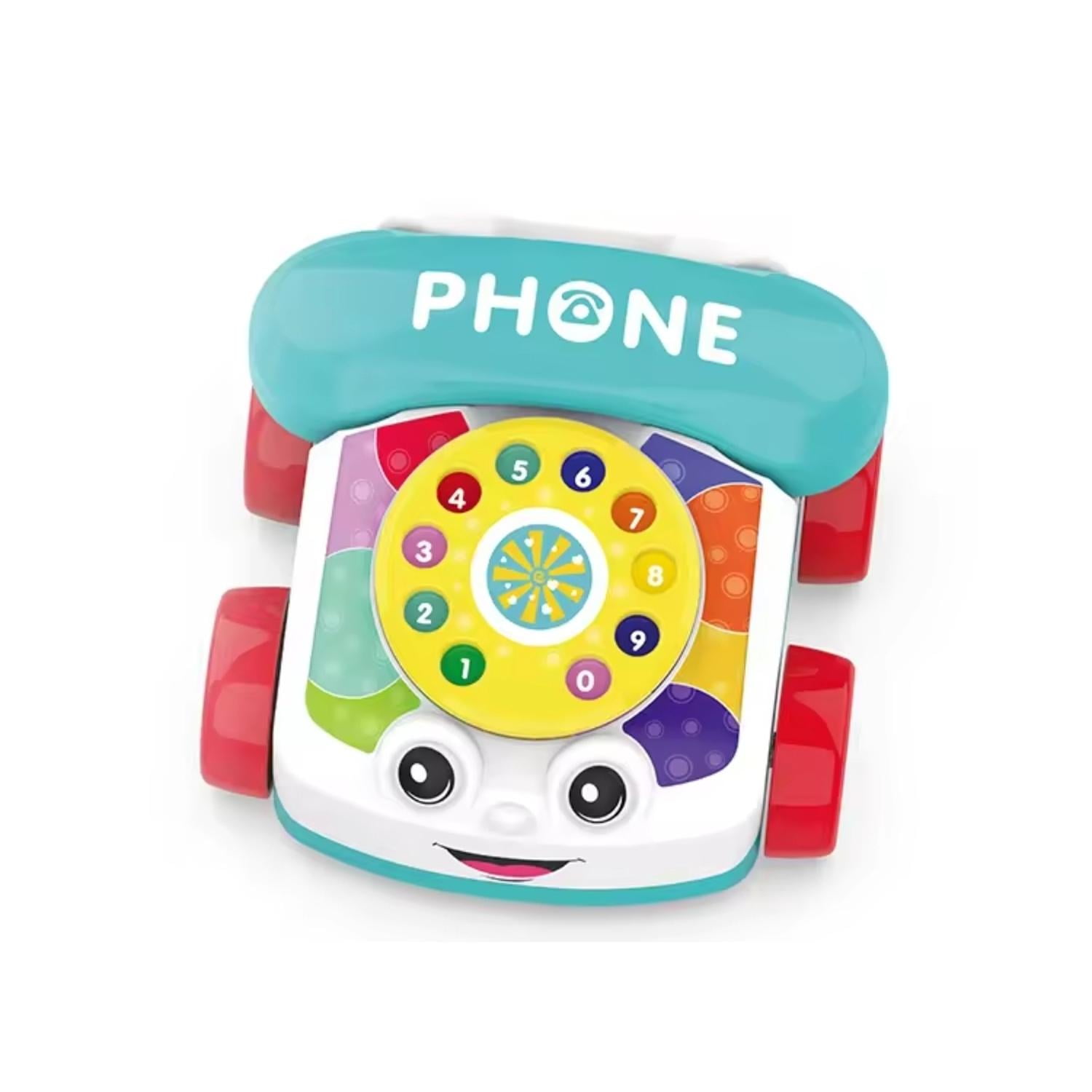 Kivara - Telefono Juguete Con Disco Didactico Infantil Colores Multicolor