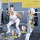 thumbnail image 5 of Cinturón de resistencia retráctil para ejercicios de fitness, juego de 3 niveles. Cinturón de cadera antideslizante con tejido poligonal para ejercicios de sentadillas, piernas, caderas, muslos y glút, 5 of 5
