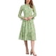 thumbnail image 1 of INSPIRE CHIC Vestido de Mujer Floral Cuello Simulado Volante Manga Larga Chifón Suelto Línea A Midi Verde L, 1 of 6
