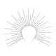 thumbnail image 5 of Diadema De Sol Con Halo Para Halloween, Accesorio Para El Cabello, Para Carnavales, Juegos De Rol, Disfraces, Color Plateado, 5 of 5