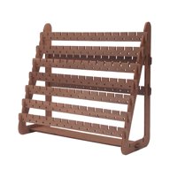 Magideal - Expositor De Pendientes, Estante De Almacenamiento De Pendientes De 7 Niveles, Soporte Multiusos Para Pendientes De Botón, Soporte De Joyería Para Toc Marrón