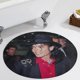 thumbnail image 5 of MICHAEL JACKSON Alfombra Redonda de Felpa Coral, Antideslizante, No Desprende Pelusas, Lavable y Duradera para Salón, Dormitorio y Habitación de Niños 60cm, 5 of 6