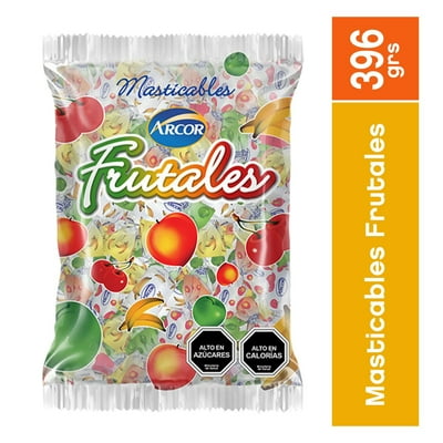 Masticables Sabores Frutales 396 G Arcor