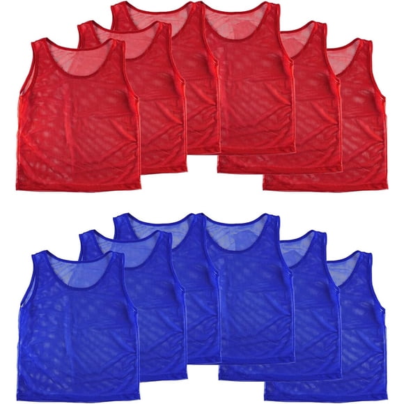 Super Z Outlet 12 Pinnies Scrimmage Vests Team Practice Jerseys