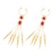 thumbnail image 1 of 1 Par De Danza Del Vientre Pulsera Egipcia Gitana U?as De Dedo Gema Roja Joyas De Mano, 1 of 5