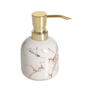 Bothyi - Dispensador De Jabón Con Bomba, Botella Recargable, Cilindro, Botella Dispensadora De Loción, Color Blanco