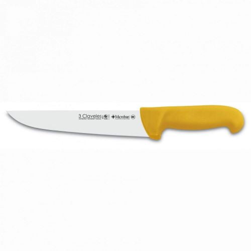 Tres Claveles - Cuchillo Carnicero Amarillo 24 Cm.