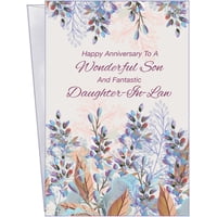 Chuck'S Card-O-Rama - Tarjeta De Felicitación Del Aniversario De Chuck En Card-O-Rama Para Su Hijo Y Su Nuera