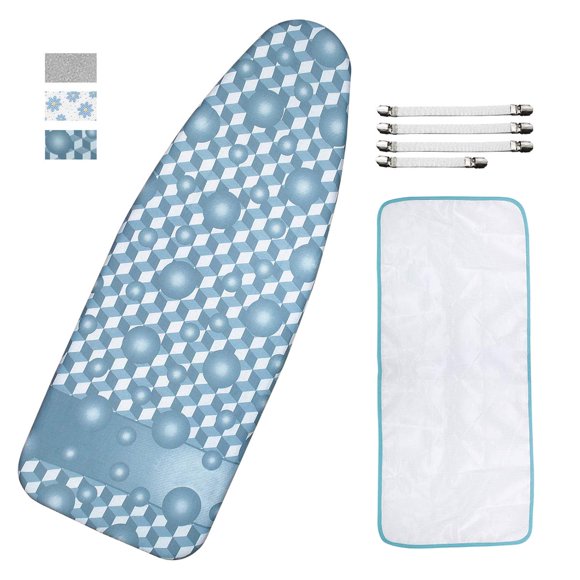 Funda y almohadilla para tabla de planchar Dalykate, extra anchas, 46 x 125 cm