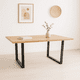 thumbnail image 2 of Mesa de Comedor Estilo Industrial 140x90 - Madera Clara, 2 of 7