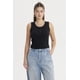 thumbnail image 1 of Polera Mujer Rib Aplicación Botones Negro, 1 of 4
