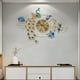 thumbnail image 3 of Reloj Pared 3D Decorativo Silencioso Pavo Real Floral Jhn, 3 of 3