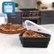 thumbnail image 5 of Recipiente de almacenamiento reutilizable para pizza Pack con 5 bandejas, color negro, 5 of 9
