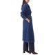 thumbnail image 3 of INSPIRE CHIC Abrigos de Mezclilla para Mujer, Doble Botonadura, Mangas Largas, Línea A, Solapa con Cinturón, Bolsillos, Abertura Trasera, Otoño Invierno, Chaquetas Largas, XX Grande Azul, 3 of 6