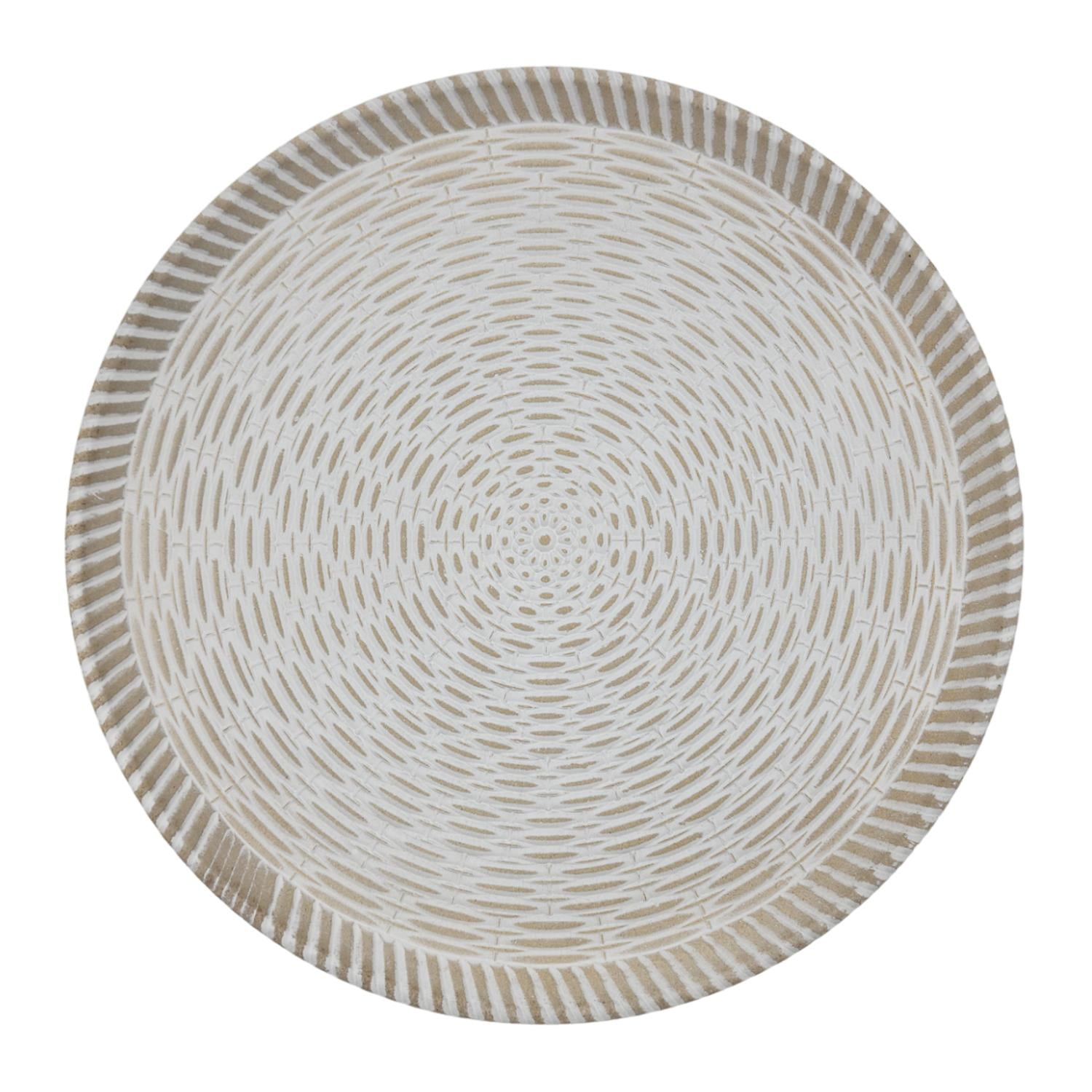 Fliperex - Circulo Decoracion Lineas Patrones De Madera Para Pared Casa Blanco