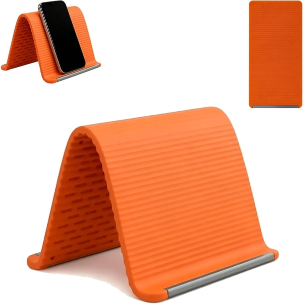 Soporte móvil silicona flexible plegable aluminio antideslizante escritorio accesorio viaje