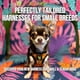 thumbnail image 2 of Arnés para perros EcoBark Step-in, taza de té reflectante XXXS Leopard, 2 of 9
