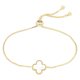 thumbnail image 1 of Pulsera Saronite Ajustable Dorado/Blanco, 1 of 4