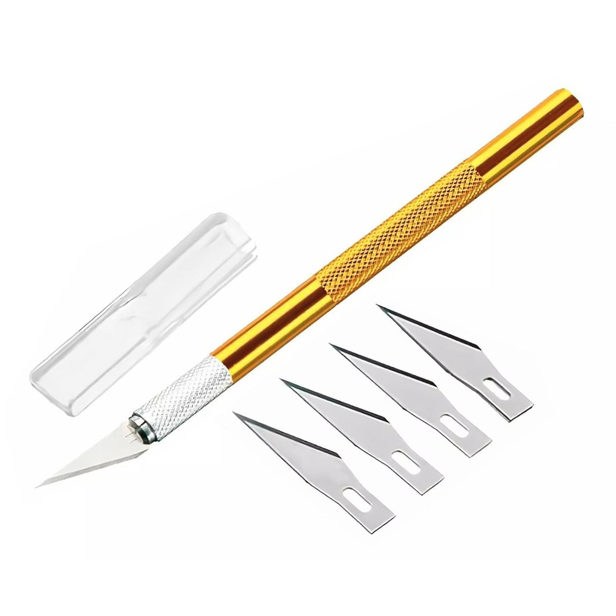 Gen - Bisturi Cortante Tipo Lapiz Con Cuchillas Metal Manualidades Multicolor