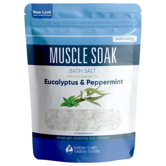 Bath Salt Better Bath Better Body Muscle Soak, 946 ml, sal de Epsom