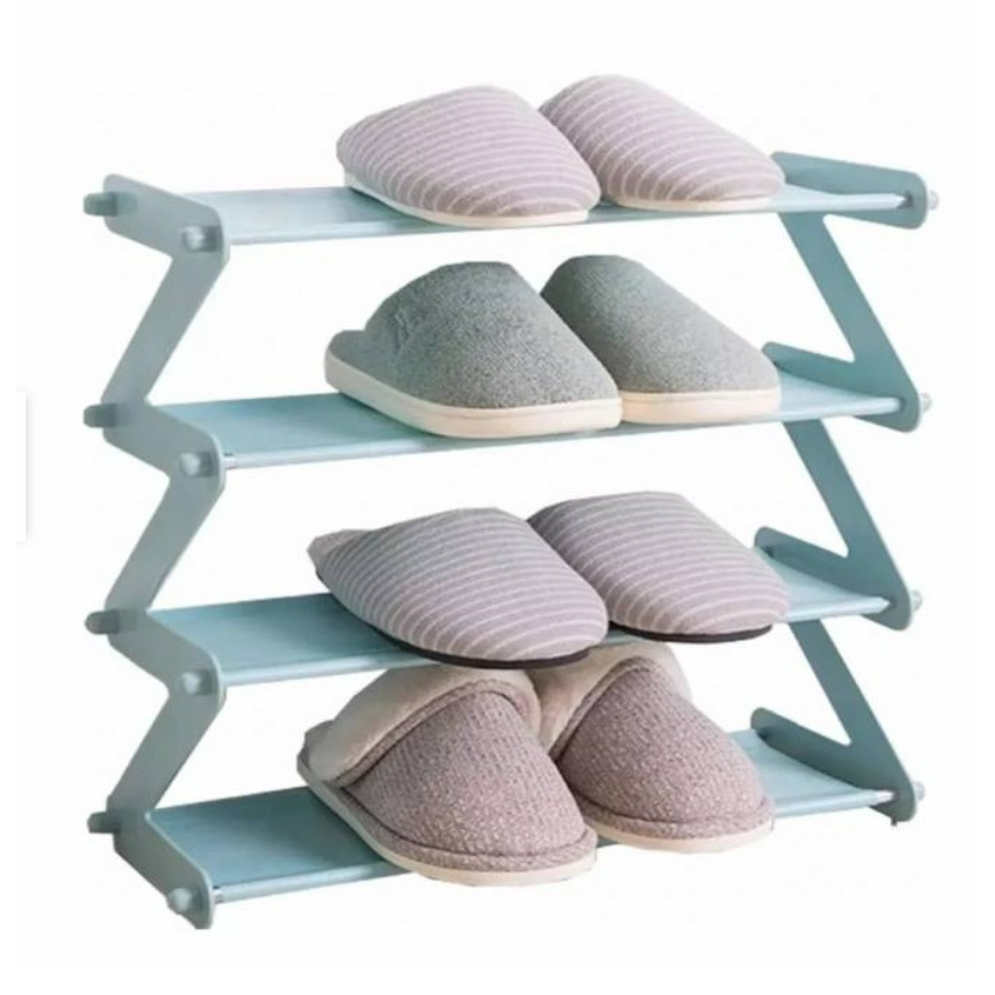 Tomasstore - Organizador De Zapatos En Z Fácil Ensamblado Gris