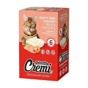 Cajita Naturalistic Cremi Gato Salmón Y Camarón (30 Tubitos)