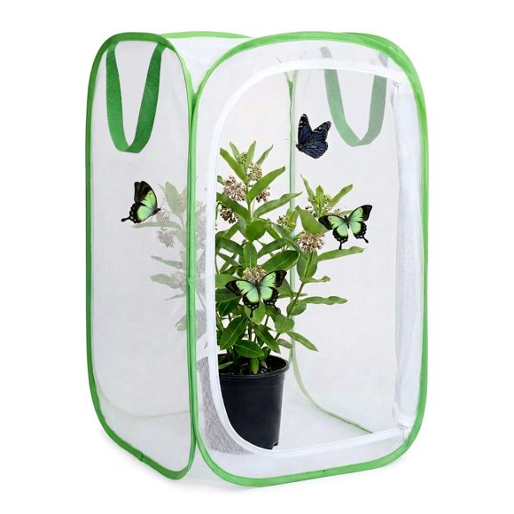 Jaula para insectos y mariposas KraAra 61 cm Terrario plegable de malla