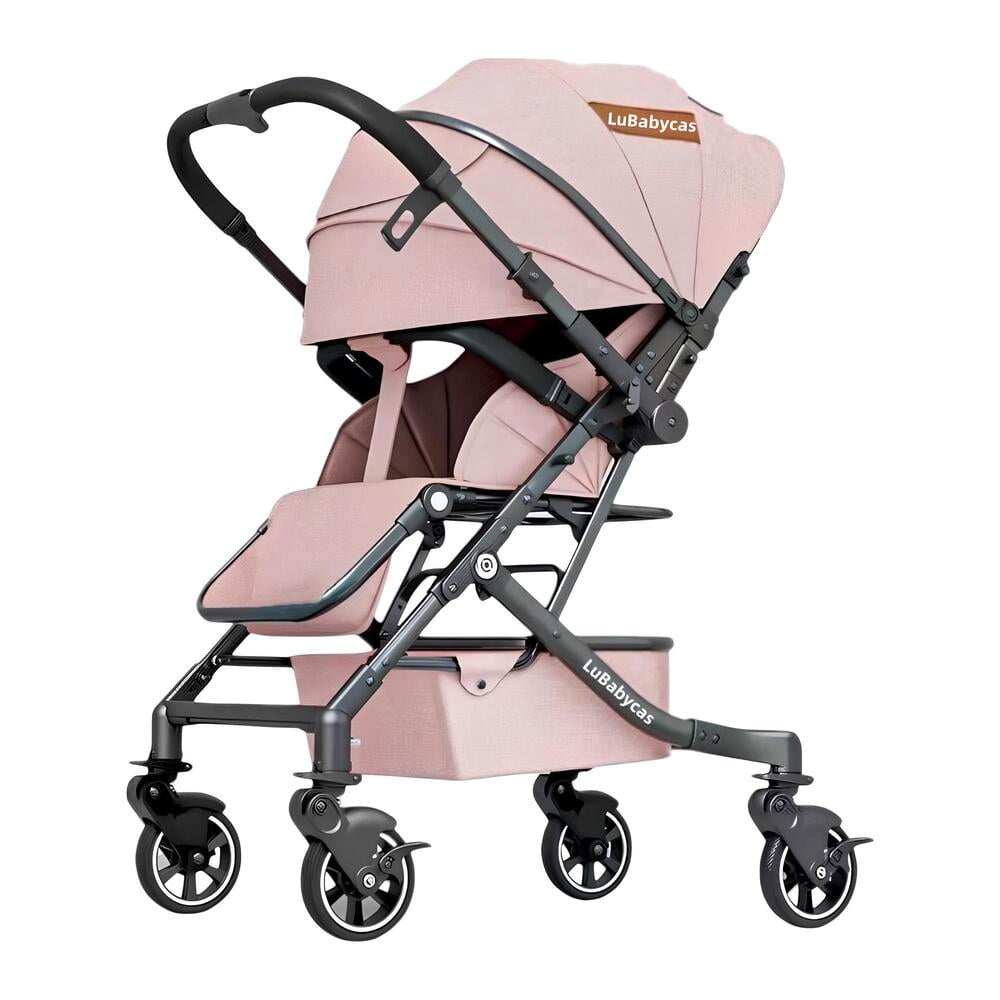 Coche De Paseo Reversible 4 Ruedas 360°space Pink Lubabycas