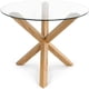thumbnail image 4 of Mesa Natura Redonda de Vidrio 120cm Diámetro (Base de Madera Solida), 4 of 7